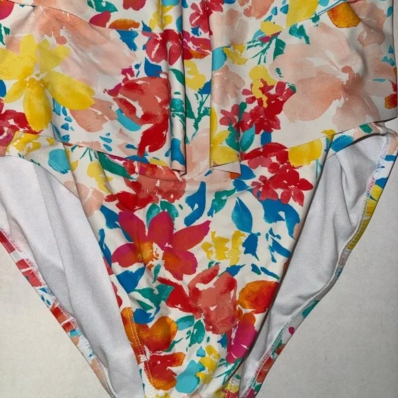 Ellen Tracy size 14 swim suit - floral- nwot - Picture 3 of 5